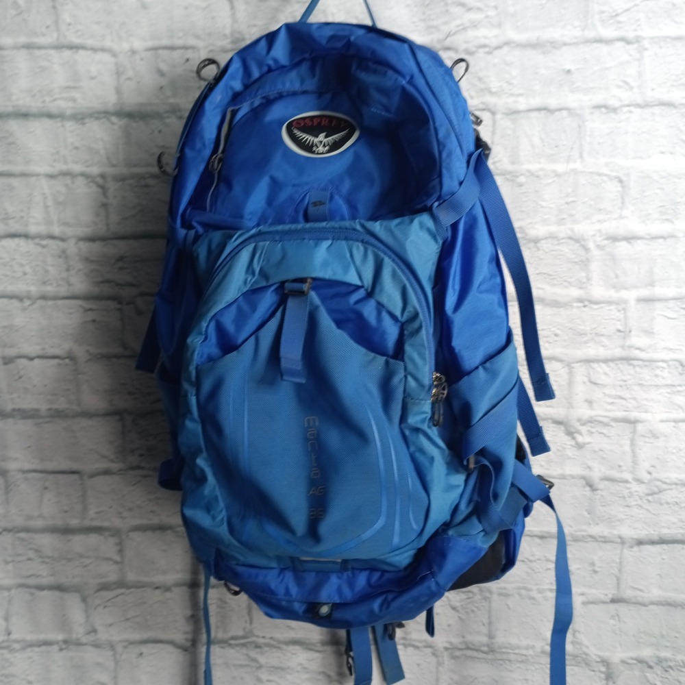 Osprey Manta AG 36 Hiking Backpack Blue Technical Daypack Anti-Gravity System
